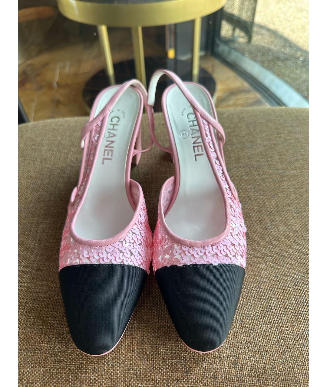 CHANEL Розовые туфли, фото 2