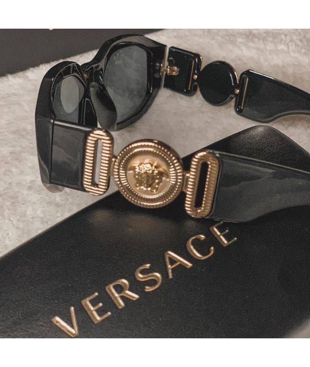 VERSACE Черные солнцезащитные очки, фото 2