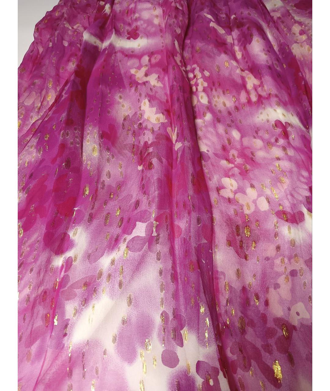 AIDAN MATTOX Розовое шелковое вечернее платье, фото 4