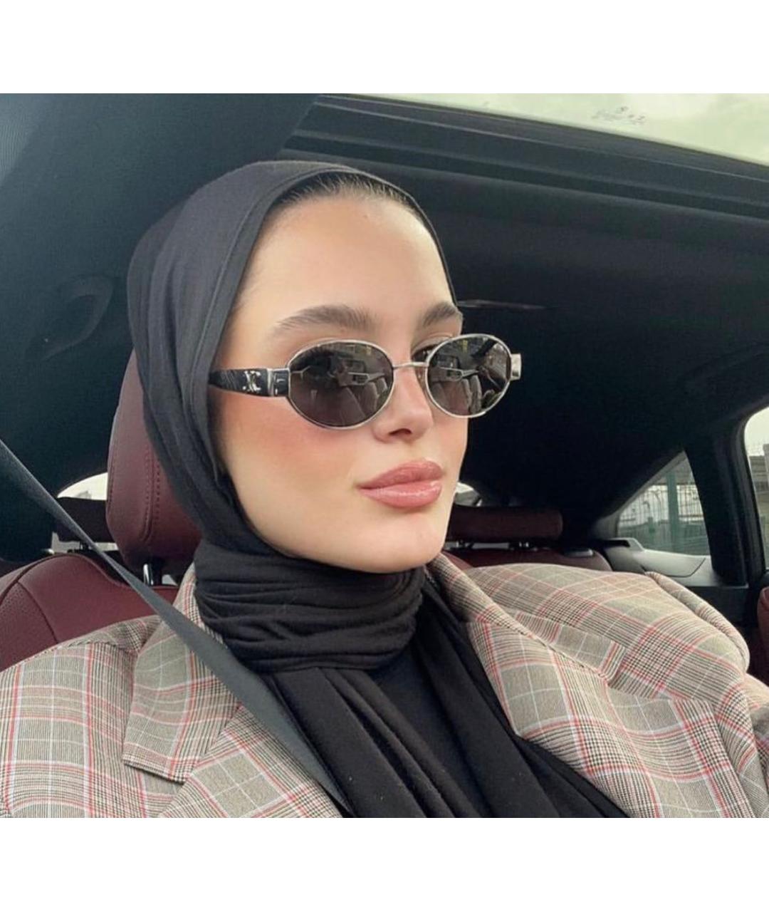 CELINE Серебряные металлические солнцезащитные очки, фото 5