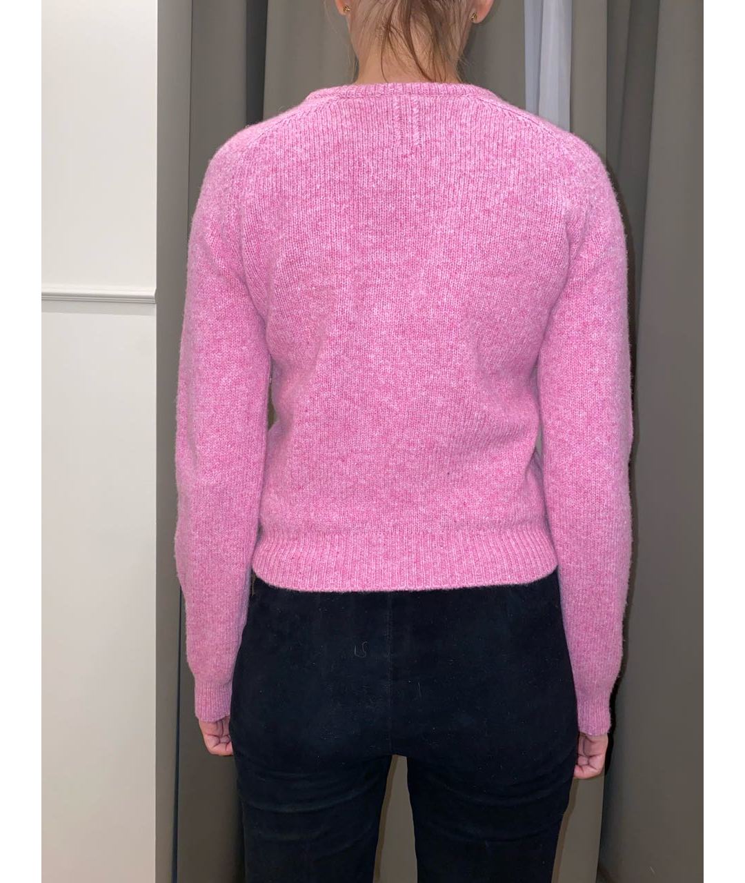 SAINT LAURENT Розовый шерстяной джемпер / свитер, фото 7