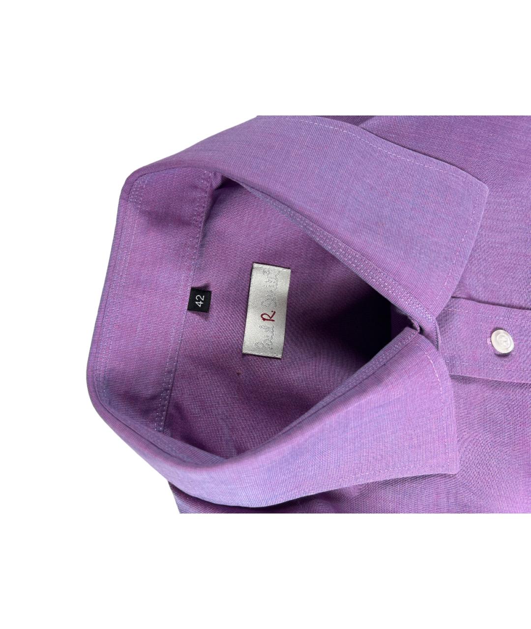 PAUL SMITH Фиолетовая хлопковая классическая рубашка, фото 3