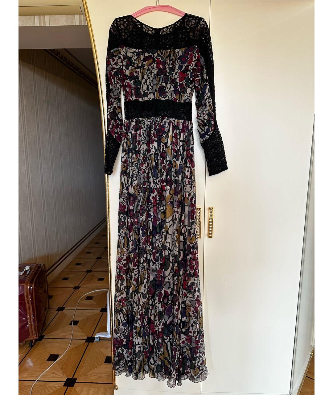 ELIE SAAB Мульти шелковое вечернее платье, фото 3