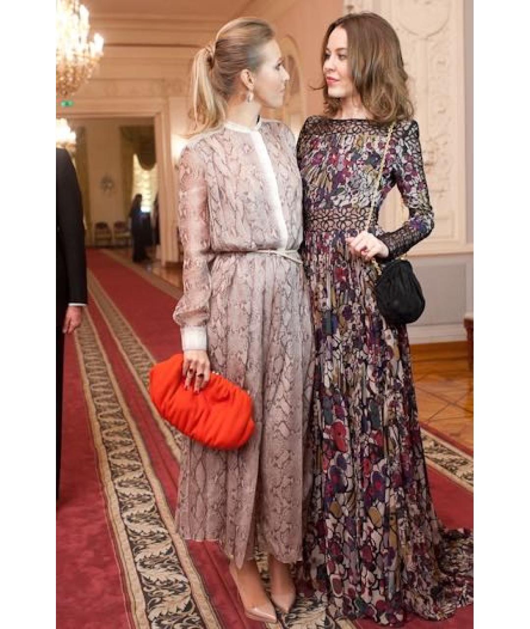 ELIE SAAB Мульти шелковое вечернее платье, фото 6