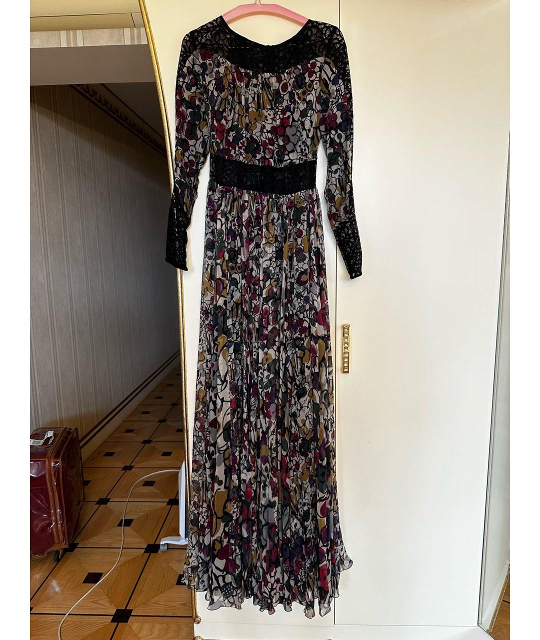 ELIE SAAB Мульти шелковое вечернее платье, фото 9