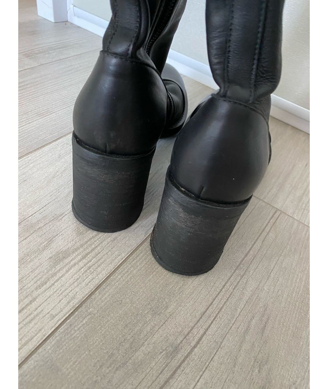ANN DEMEULEMEESTER Черные кожаные ботинки, фото 3