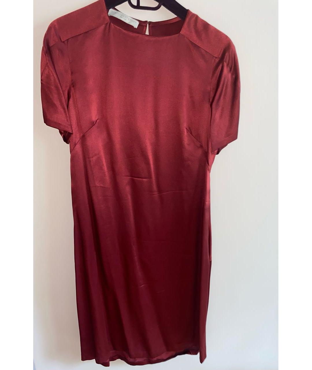 STELLA MCCARTNEY Бордовое полиамидовое платье, фото 8