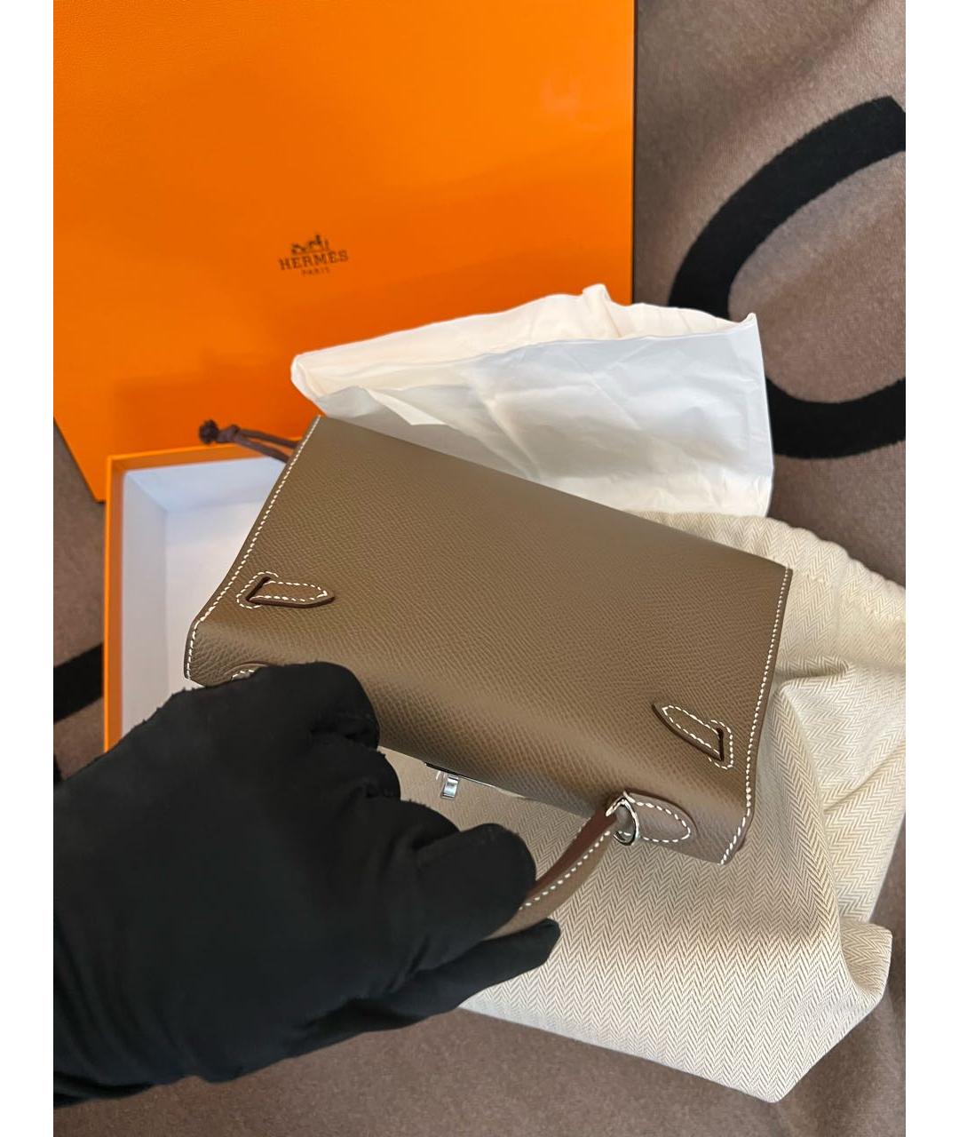HERMES Кожаная сумка тоут, фото 4
