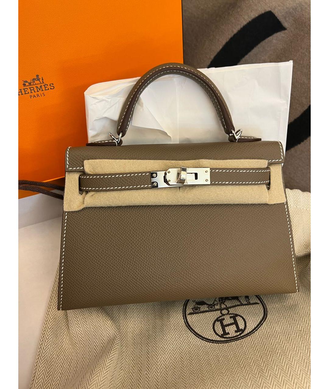 HERMES Кожаная сумка тоут, фото 5