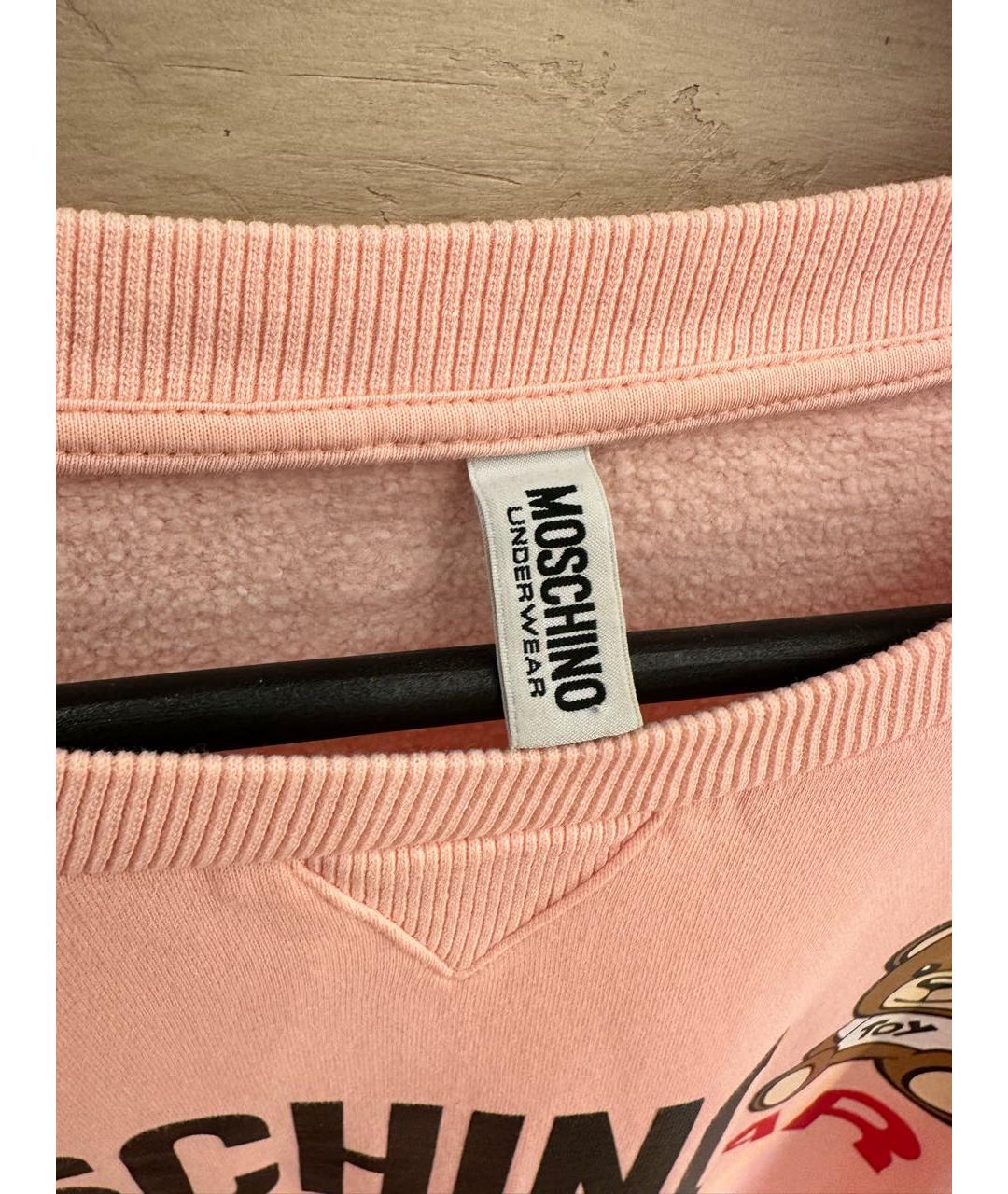 MOSCHINO Розовый хлопковый костюм с брюками, фото 3