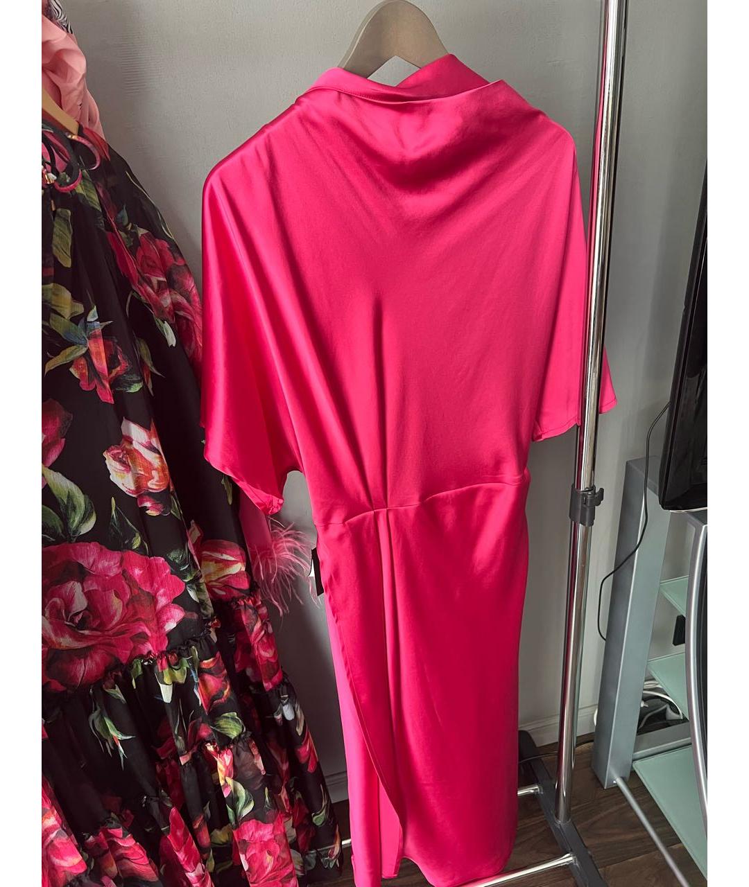 STINE GOYA Розовое полиэстеровое вечернее платье, фото 6