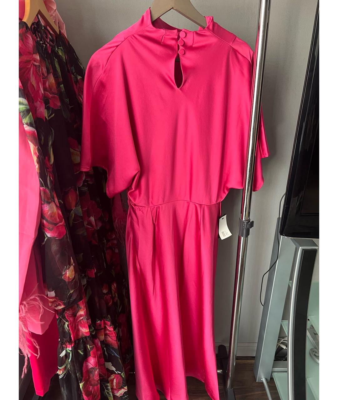 STINE GOYA Розовое полиэстеровое вечернее платье, фото 2