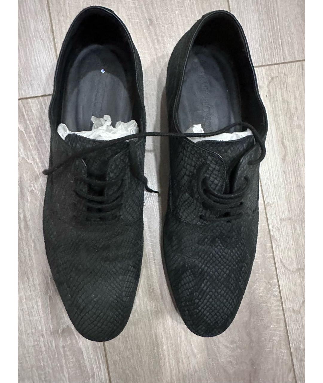 EMPORIO ARMANI Темно-синие замшевые туфли, фото 2