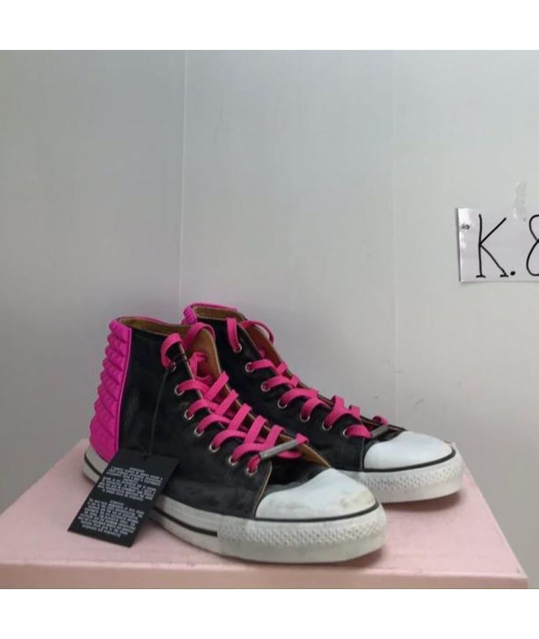 BLACK DIONISO Розовые низкие кроссовки / кеды, фото 2