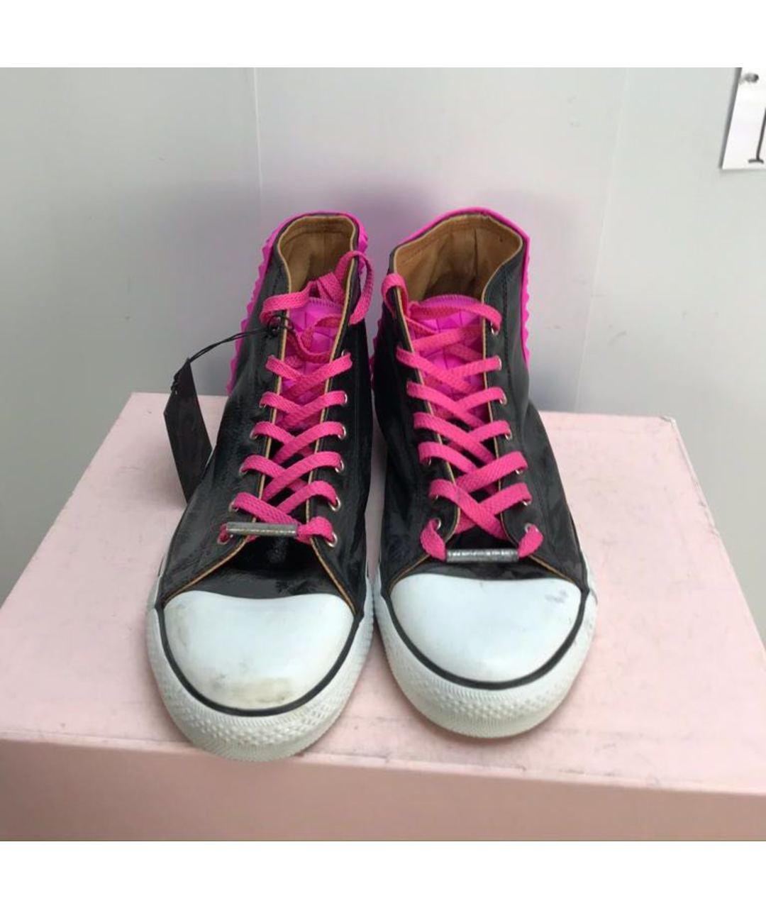 BLACK DIONISO Розовые низкие кроссовки / кеды, фото 4