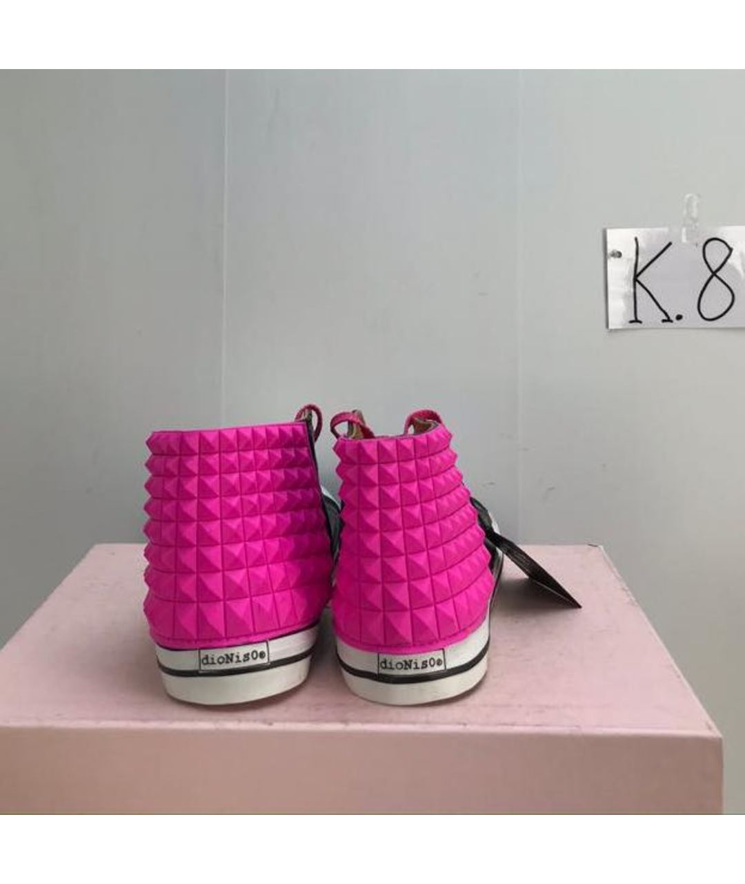 BLACK DIONISO Розовые низкие кроссовки / кеды, фото 3