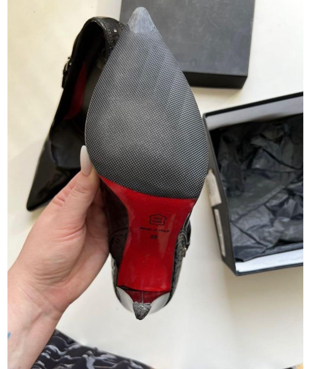 GIANFRANCO FERRE Черные туфли из лакированной кожи, фото 4