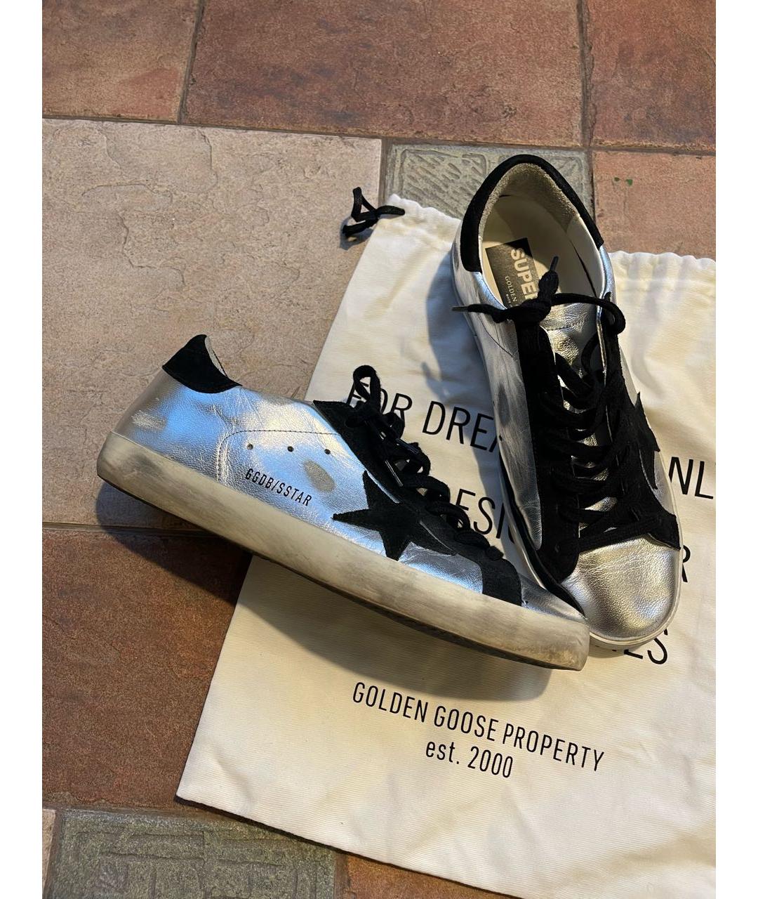 Golden goose silver and hot sale black