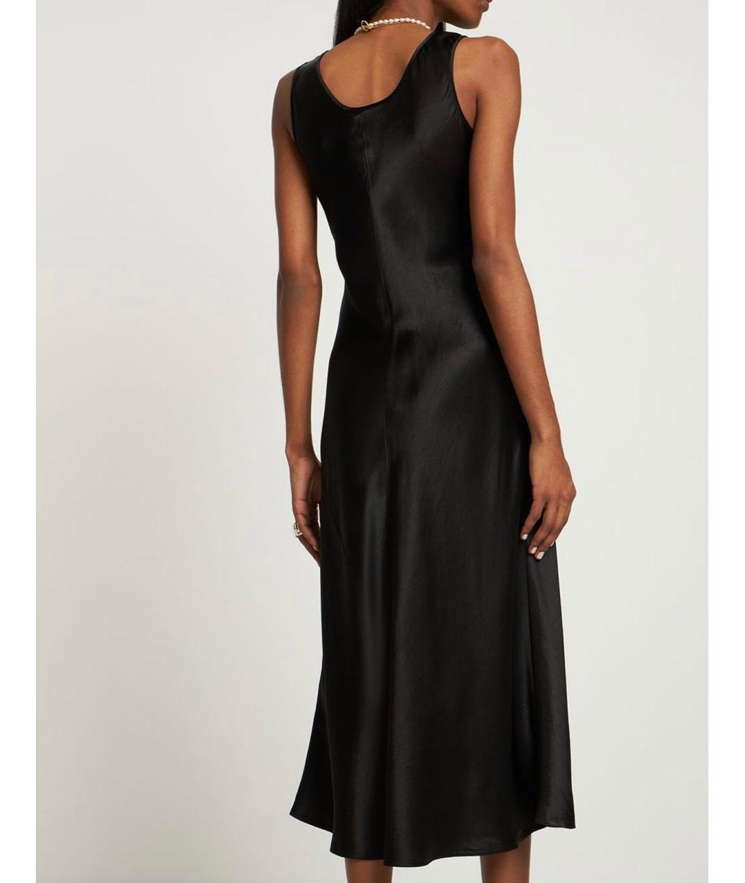 MAX MARA Черное ацетатное повседневное платье, фото 3