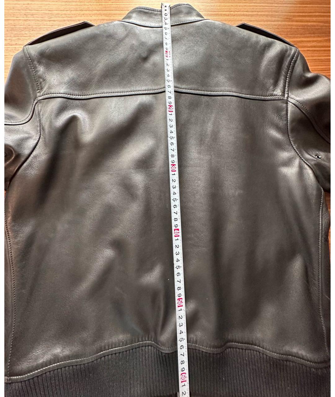 SAINT LAURENT Черная кожаная куртка, фото 7