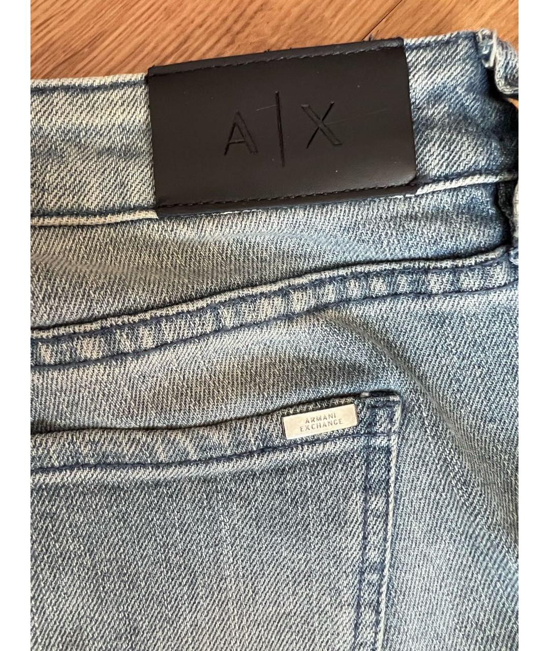 ARMANI EXCHANGE Голубые джинсы слим, фото 4