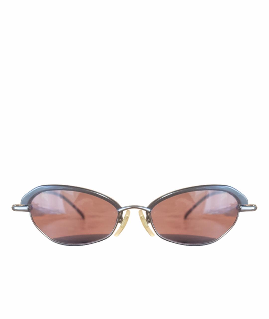 PACO RABANNE Антрацитовые металлические солнцезащитные очки, фото 1
