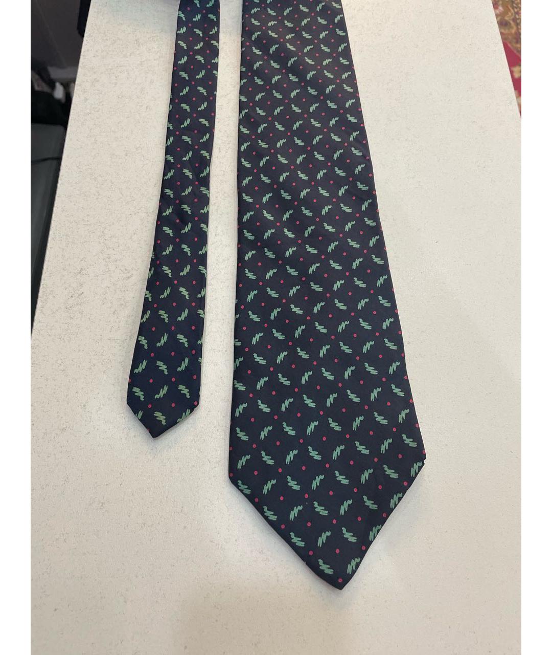 ERMENEGILDO ZEGNA Зеленый шелковый галстук, фото 2