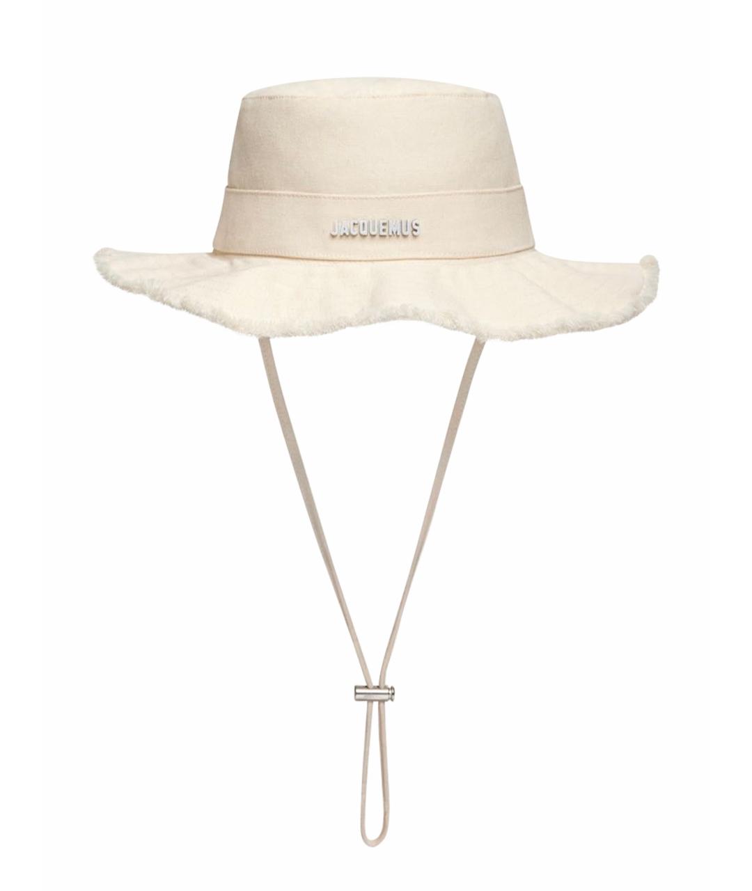 JACQUEMUS Белая хлопковая панама, фото 1