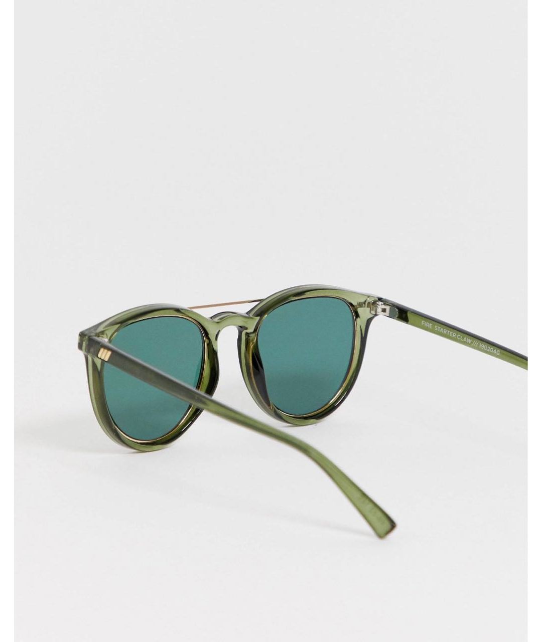 LE SPECS Зеленые пластиковые солнцезащитные очки, фото 2