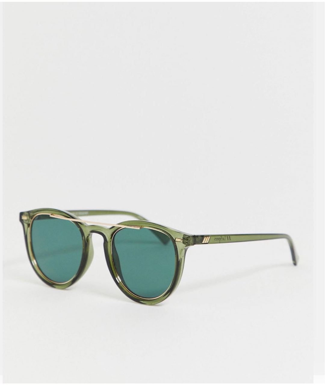 LE SPECS Зеленые пластиковые солнцезащитные очки, фото 7