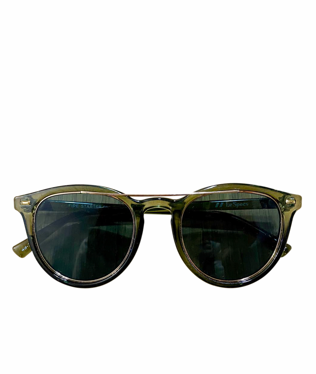LE SPECS Зеленые пластиковые солнцезащитные очки, фото 1