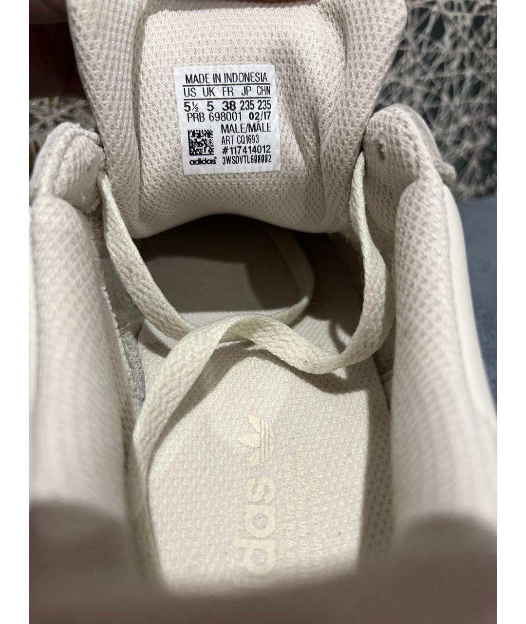 ADIDAS Белые кожаные кроссовки, фото 8
