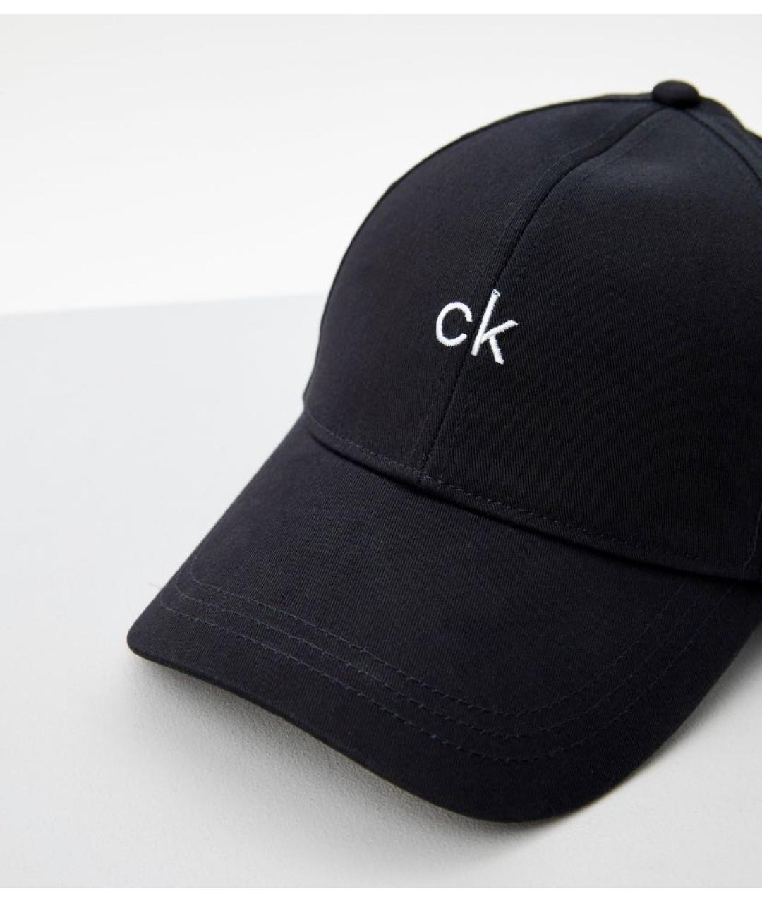CALVIN KLEIN Черная хлопковая кепка/бейсболка, фото 2