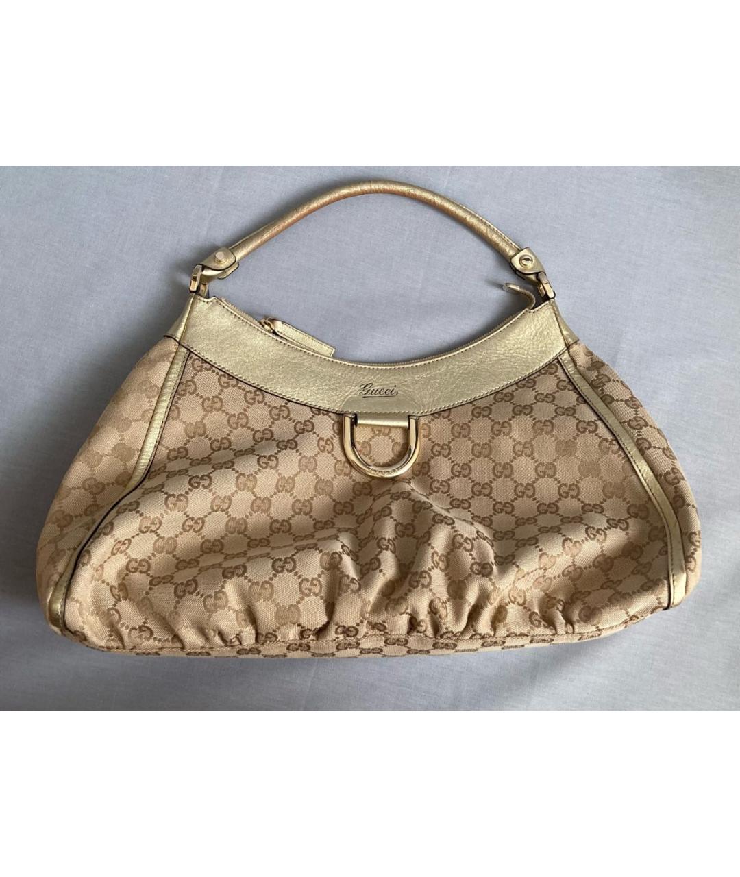 GUCCI Бежевая тканевая сумка через плечо, фото 8