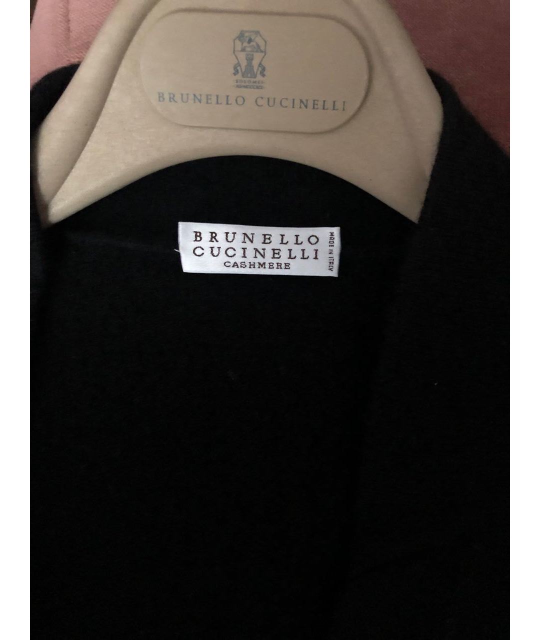 BRUNELLO CUCINELLI Черный кашемировый джемпер / свитер, фото 3