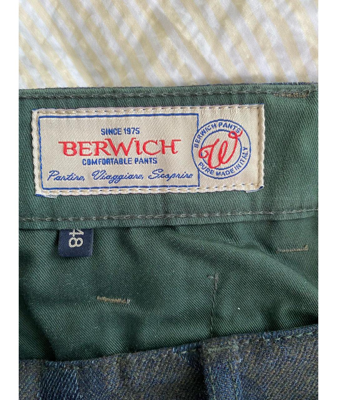 BERWICH Темно-синие брюки чинос, фото 2