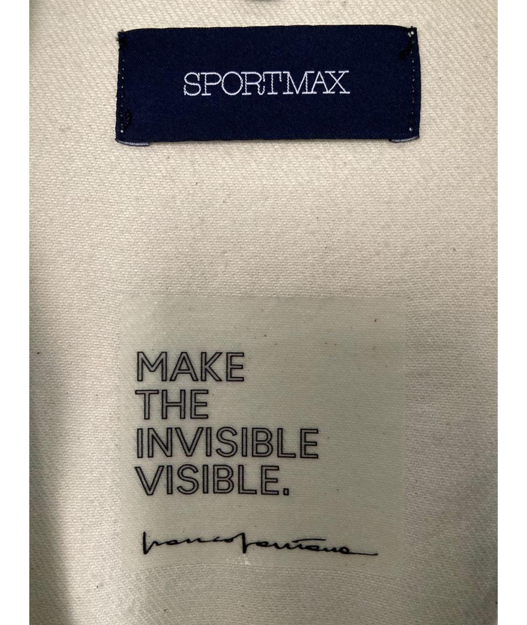 SPORTMAX Голубая хлопковая куртка, фото 6
