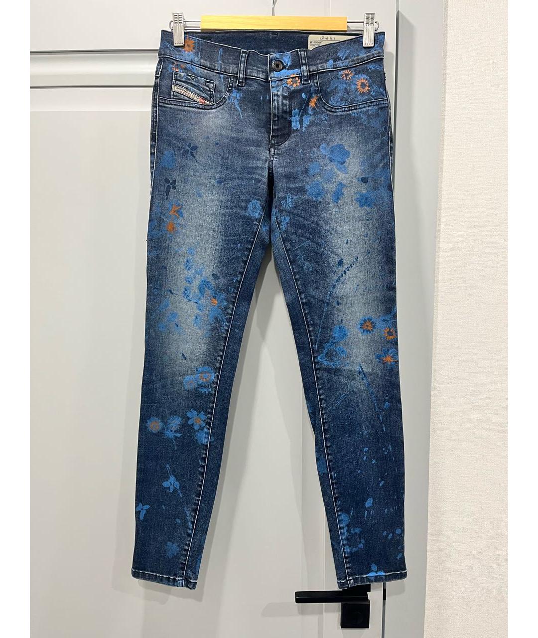 DIESEL Синие хлопковые джинсы слим, фото 7