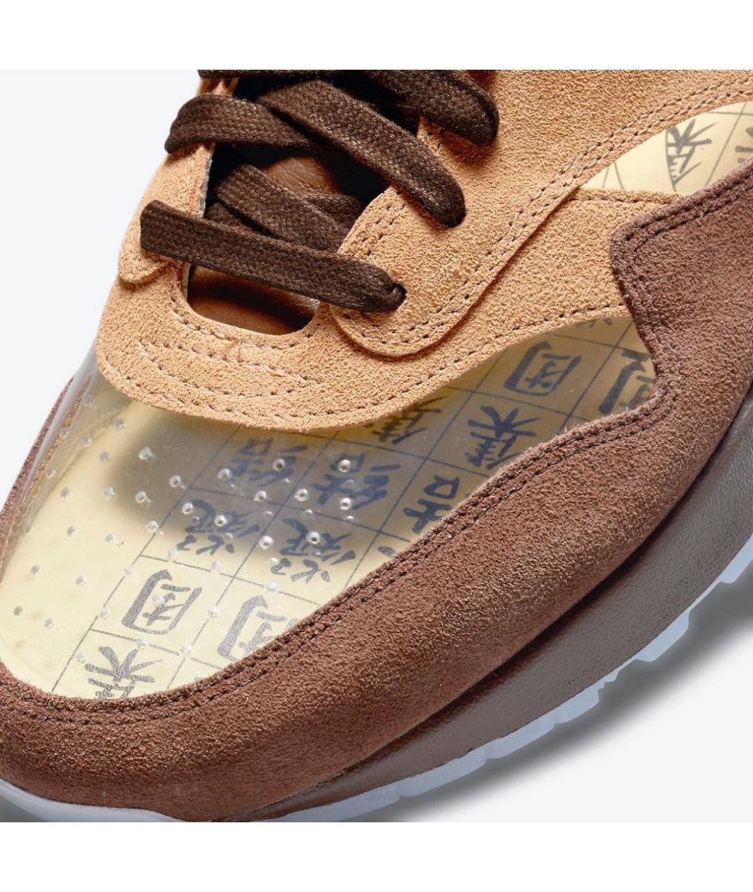 NIKE Коричневые замшевые низкие кроссовки / кеды, фото 5