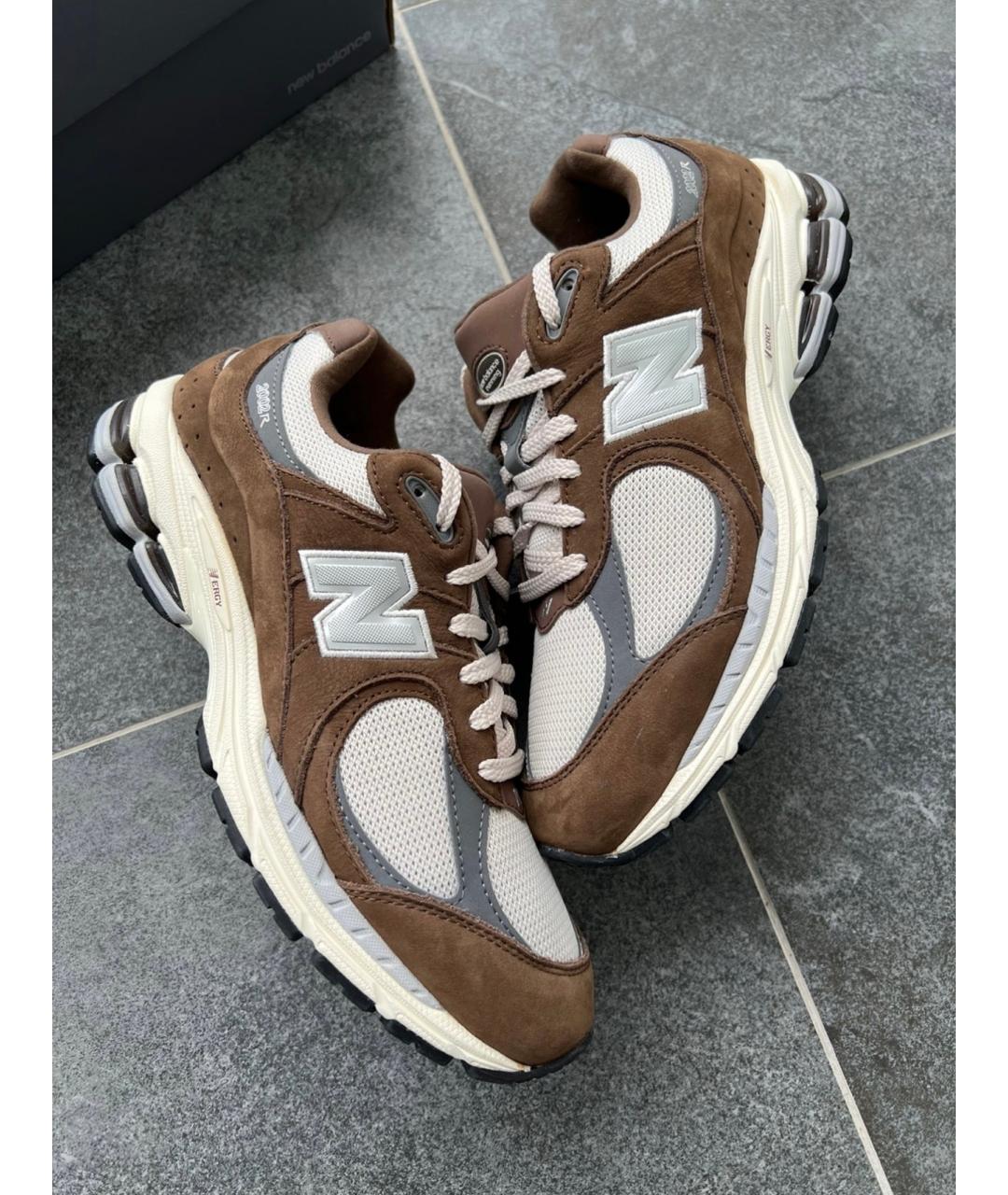 NEW BALANCE Коричневые замшевые кроссовки, фото 5