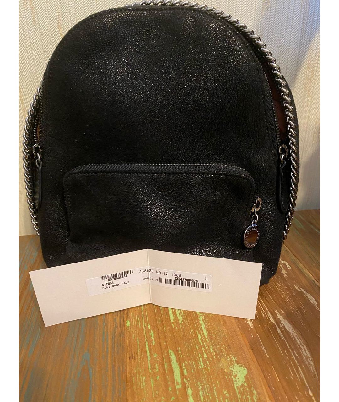 STELLA MCCARTNEY Черный рюкзак из искусственной кожи, фото 8