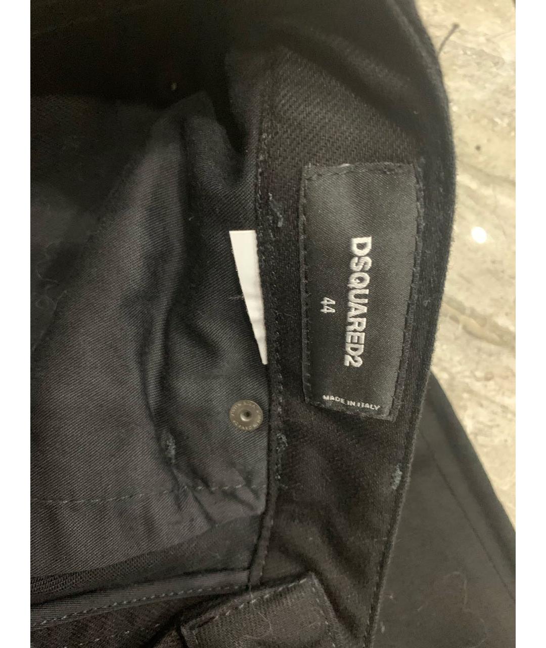DSQUARED2 Черные прямые джинсы, фото 3