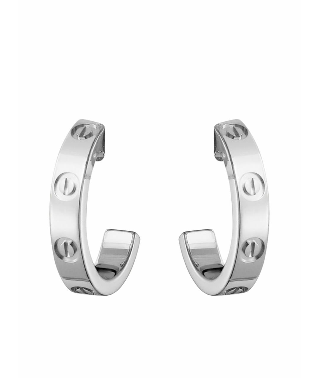 CARTIER Белые серьги из белого золота, фото 1