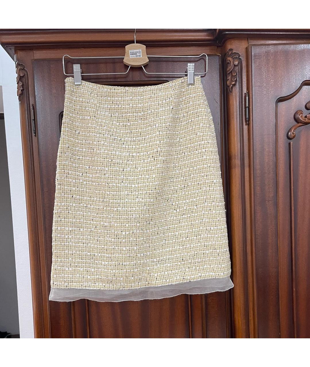 WEEKEND MAX MARA Желтая юбка мини, фото 2