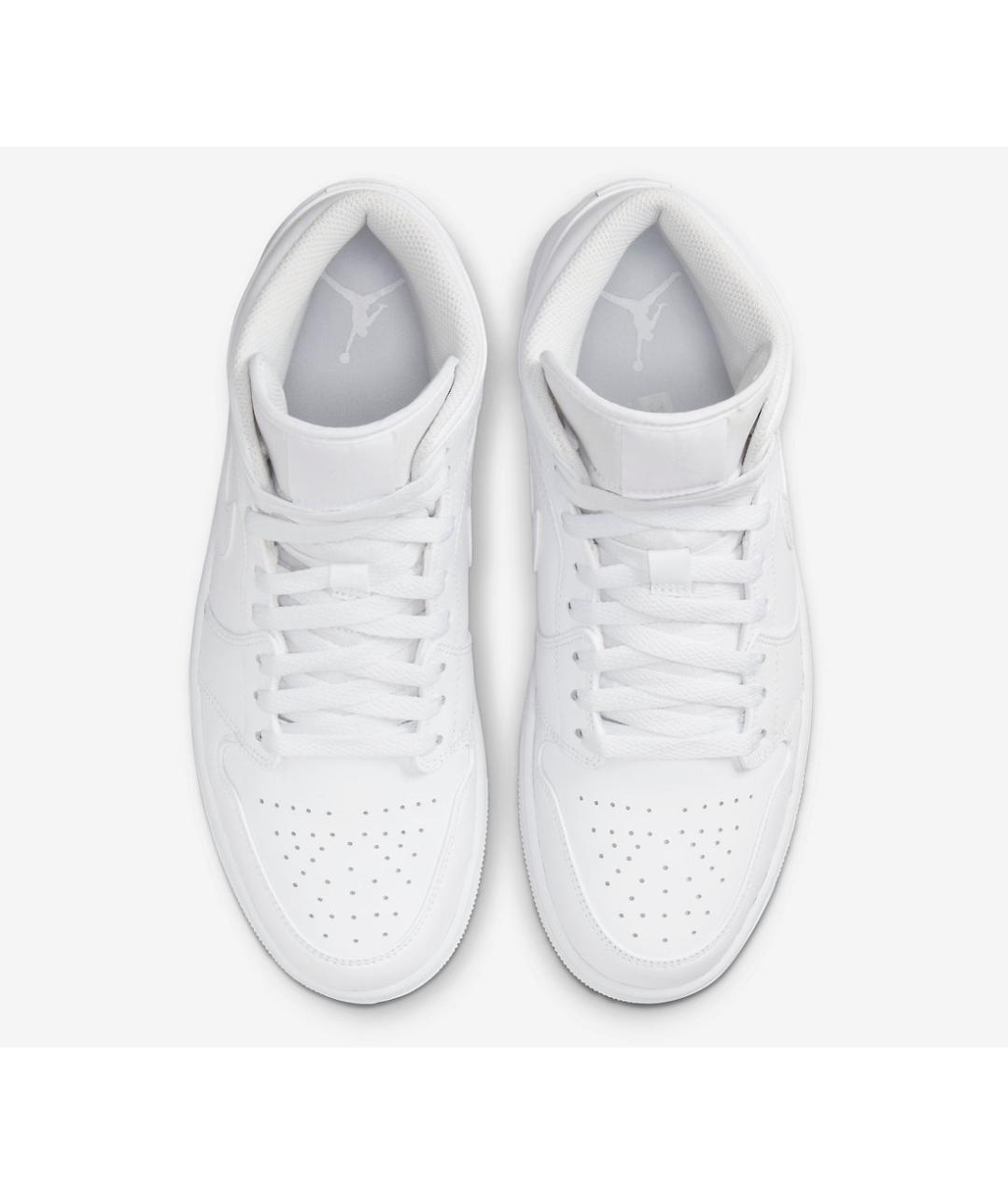 JORDAN Белые кожаные кроссовки, фото 3