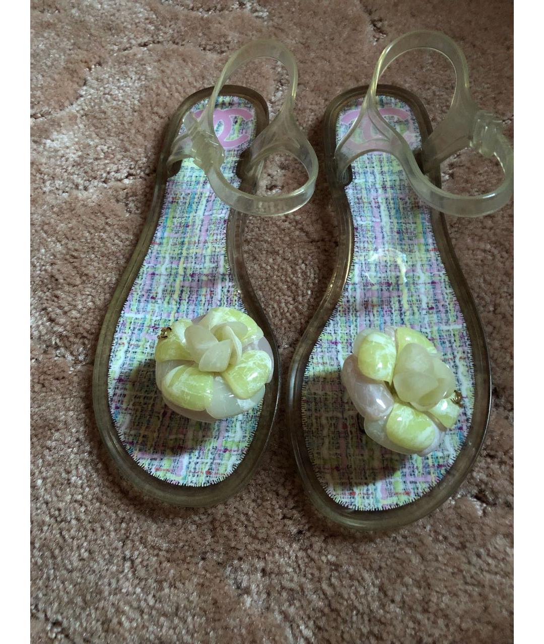 CHANEL PRE-OWNED Резиновые сандалии, фото 2