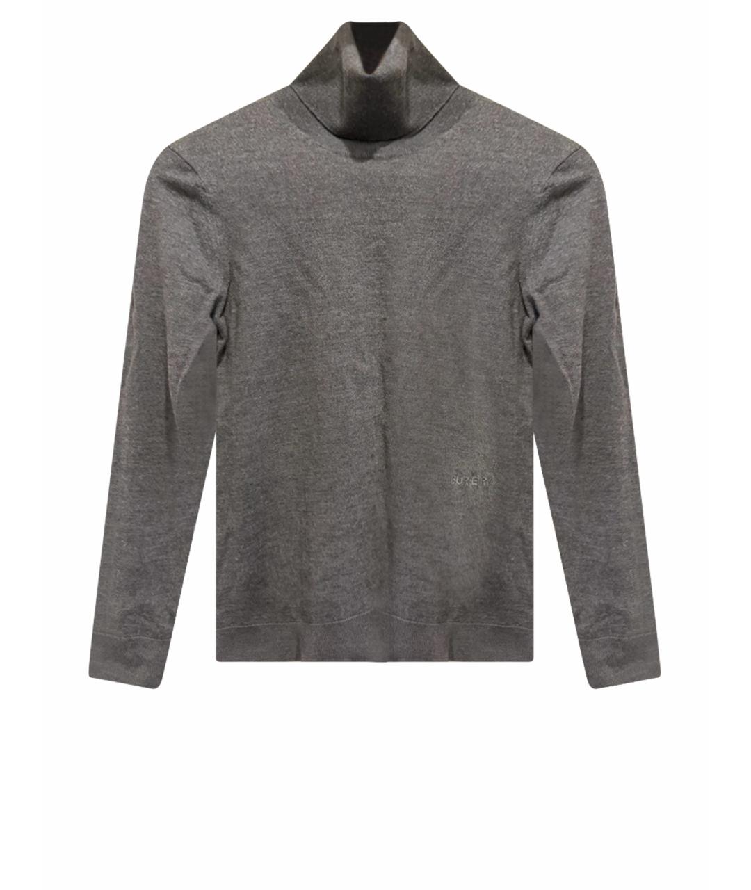 BURBERRY Антрацитовая шерстяная водолазка, фото 1