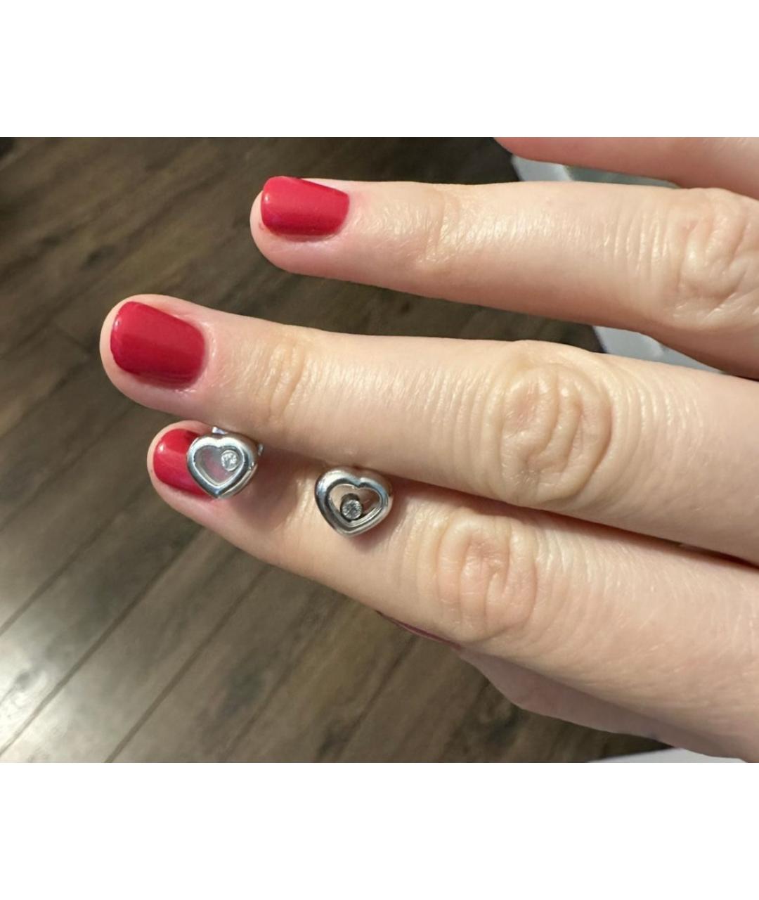 CHOPARD Белые серьги из белого золота, фото 2
