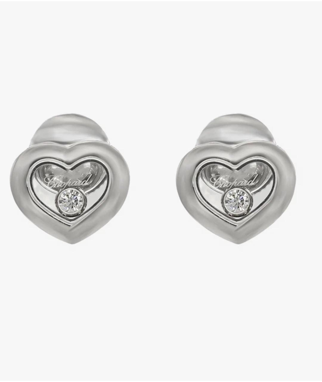 CHOPARD Белые серьги из белого золота, фото 3