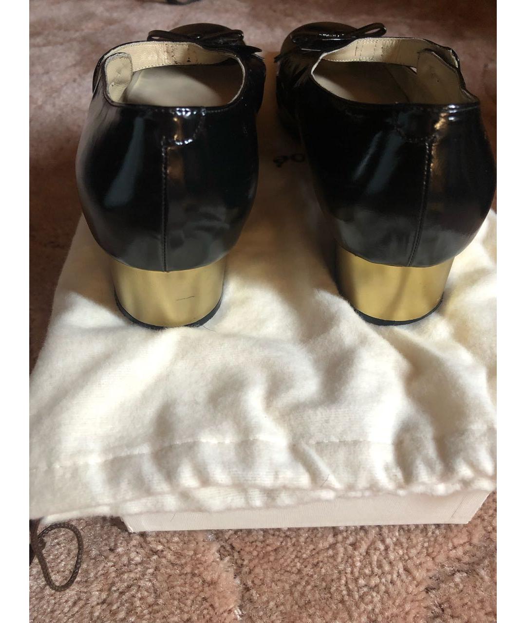 CHLOE Черные кожаные туфли, фото 4